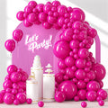 Awenztech 122pcs Hot Pink Balloon Arch Kit, 18 12 10 5 inch Hot Pink Latex by Awenztech