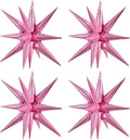 TONIFUL 4 Pcs Explosion Star Balloons Light Pink Foil Balloon Party Decor | 22 by TONIFUL
