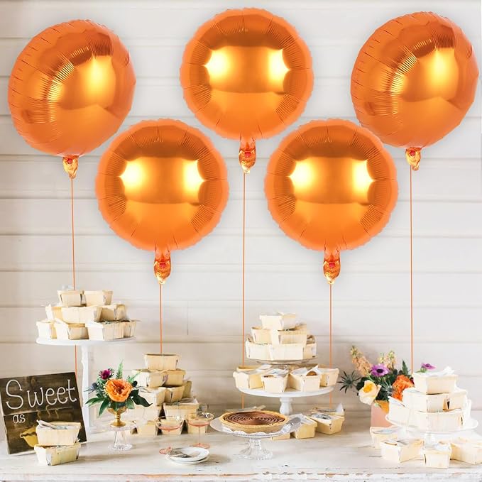 20 Pcs Round Shaped Balloons, 18 Inch Round Foil Balloon, Giant Round Mylar - Image 3