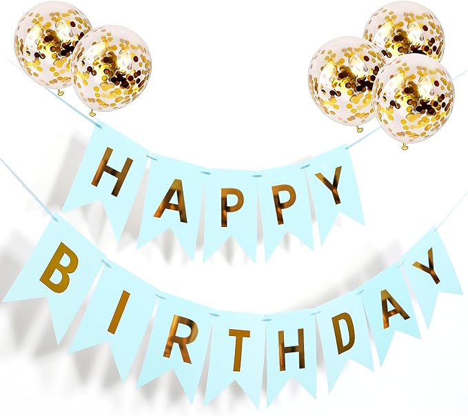 Happy Birthday Banner Sign Bunting Hanging Decorations by Unknown
