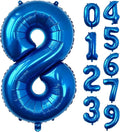 40 Inch Navy Blue Number 8 Foil Balloon by Unknown