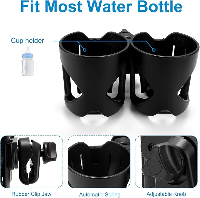 Accmor Stroller Cup Holder, Walker Wheelchair Bike Drinks Holder | Universal - Image 5