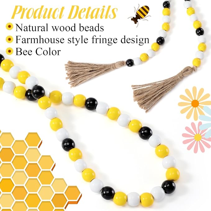 Equsion Wooden Bead Garland - Image 3