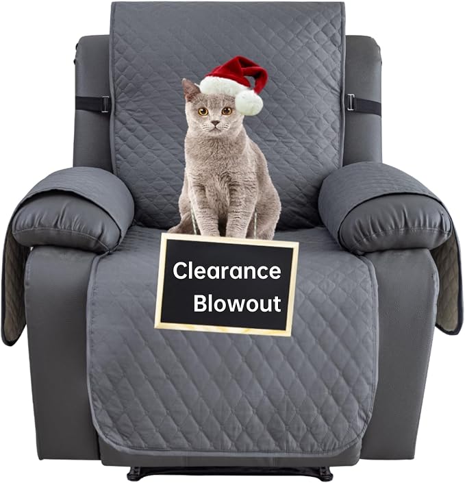 XINEAGE Water Resistant Recliner Cover, Nonslip Recliner Chair Covers by XINEAGE