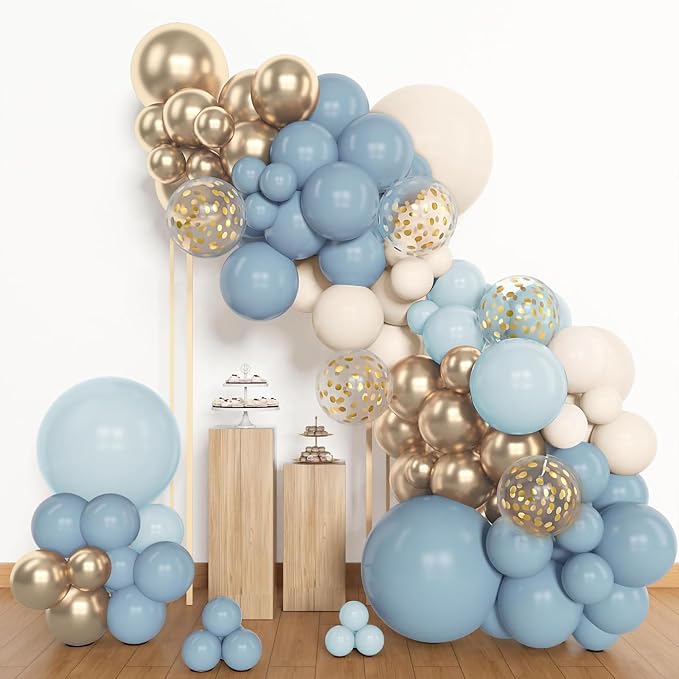 Archloon 156pcs Dusty Blue Balloon Garland Arch Kit, Different Sizes 18 12 10 5 - Image 5