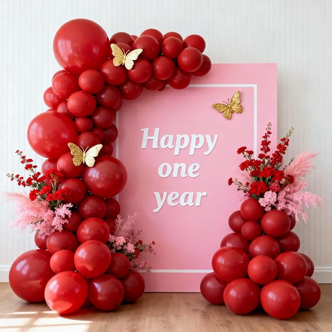 Patimate Red Balloons 150 Pack 5 Inch Matte Red Latex Party Balloons | Birthday - Image 6