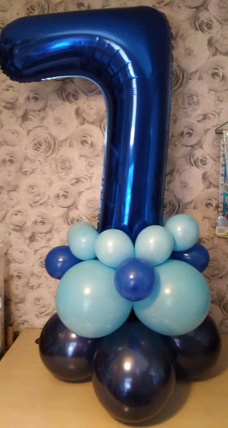 Night Blue Number 0 Balloon 40 Inch - Image 4