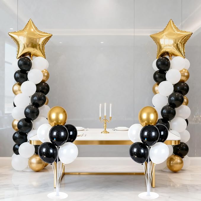Balloon Column Kit Set of 2, 2 Set Balloon Table Stands, 6.56 Ft Reusable Metal - Image 5