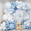 Dusty Blue Balloon Arch Kit, Baby Shower Decorations by Haolongfa