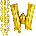 Gold Letter W Balloons, 40 Inch Large Foil Letter Balloons, Custom Phrase by YOTHORN