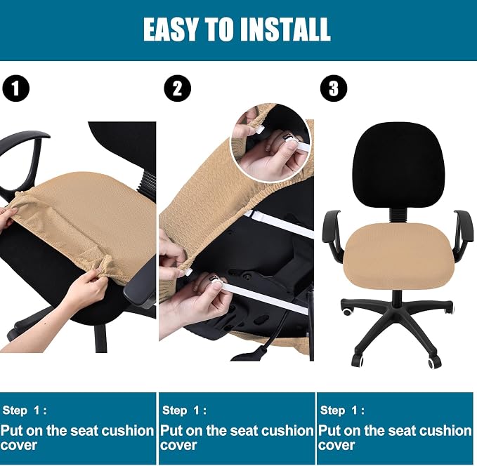 Smiry Office Computer Chair Seat Covers - Image 7
