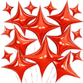Red Star Balloons, 26 Inch and 10 Inch Red Stars Shaped Balloon by BIAPIAN