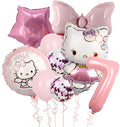 Cartoon Party Balloons, Cute Number 7 Balloon by TiaJaMi