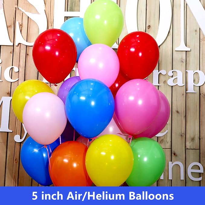 5 inch Red Party Balloons - Image 7