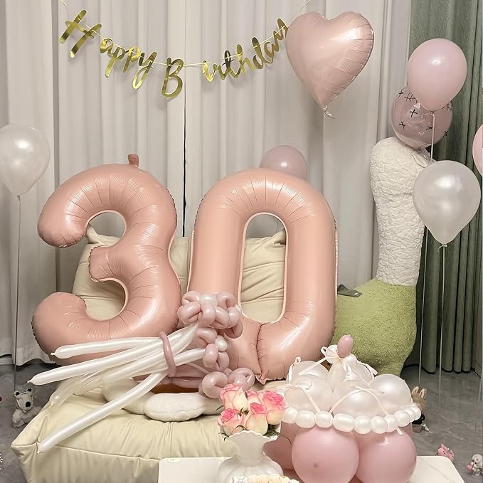 40 Inch Pink Number 1 Foil Balloon - Image 8