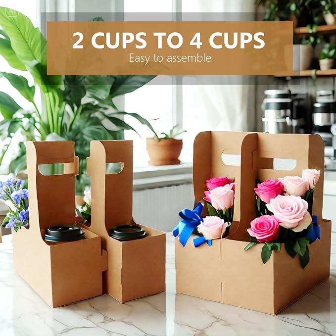 100 Pack 2-Cup/4-Cup Drink Carrier - Image 4