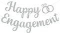 BEISHIDA Glitter Happy Engagement Banner-No DIY, Engagement Party Decorations by Beishida