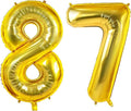 Number 87 Balloons for 87th Birthday Party Decorations, 0-100 Large No.87 by Joycard