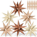 72 PCS Brown Cream Caramel Star Balloons, Big 26 Inch Foil Beige Neutral Tan by GCTWFYK