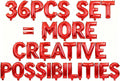 36 Pcs Red Letter Balloons, Custom A-Z Set by GOGAKIE