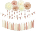 Champagne-Gold Beige Boho Baby-Shower Party-Decorations by LastingSurprise