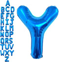 40 Inch Blue Letter Y Balloons, DIY Phrase Foil Alphabet Letter Y Balloons DIY by LHOAVWE