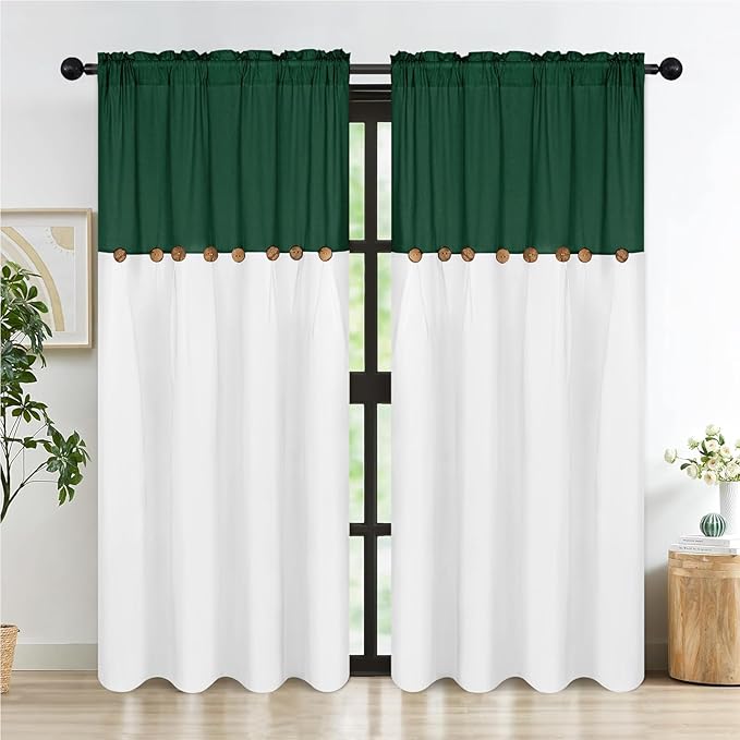 Farmhouse Cotton Linen Curtains by FRAMICS