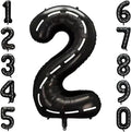Black and White Stripes Number 2 Balloon 40 Inch, Foil road sign Numeral | by Unknown