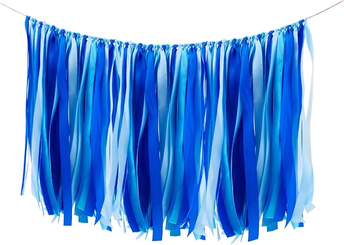 WANDIC Ribbon Tassel Garland, Anniversary, Graduation Party Decor by WANDIC