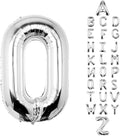 Letter Balloons Silver 40 Inch O Large Big Foil Mylar Balloon | by Unknown