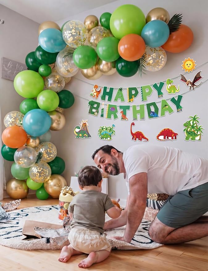 Dinosaur Balloon Arch Garland Kit, Jungle Balloons - Image 4