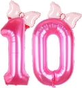 40 inch Pink Number 10 Balloon by Kwuz