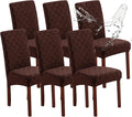 Waterproof Dining Room Chair Covers Set of 6 Slipcovers by Genina