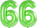 40 Inch Number 66 Balloons for 66th Birthday Party Decorations, 0-100 Fruit by FOBELEC
