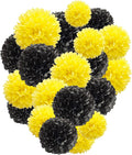 Capesaro Black and Yellow Tissue Paper Pom Poms, Bee Classroom Decor Wedding by Capesaro