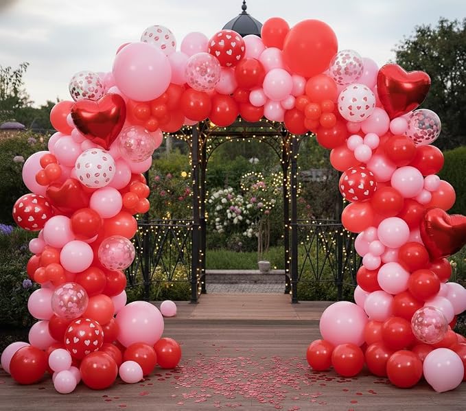 Valentines Day Balloons Garland Arch Kit by Unknown