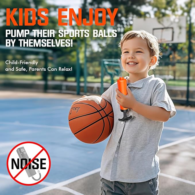 Ball Pump, Ball Pump for Sport Balls, Soccer Ball Pump, Hand Pump - Image 2