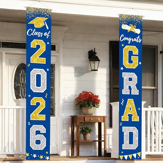 Graduation Decorations 2026, Graduation Banner Class of 2026, Congrats Grad - Image 7