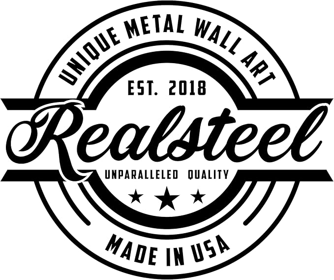 RealSteel Personalized Metal Wall Art - Custom Tree of Life Design with Family Name - Circular Metal Sign - Personalized Wedding, Anniversary, or Housewarming Gift (18")