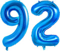 Number 92 Balloons for 92nd Birthday Party Decorations, 0-100 Large No.92 by Joycard