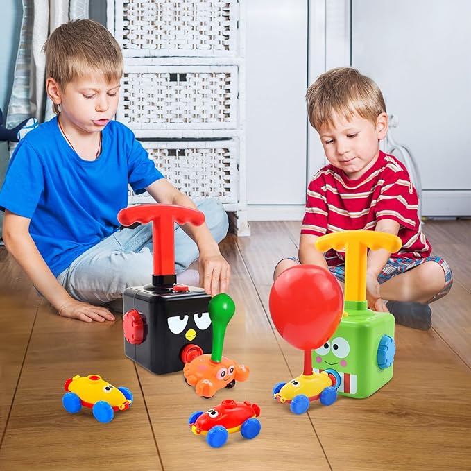 BAKAM Toddler Toys 3-4 for Boys Girls, Balloon Launcher & Powered Car Set - Image 2
