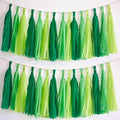 We Moment Green Light Tissue Paper Tassels Party Tassel Garland Banner by We+Moment