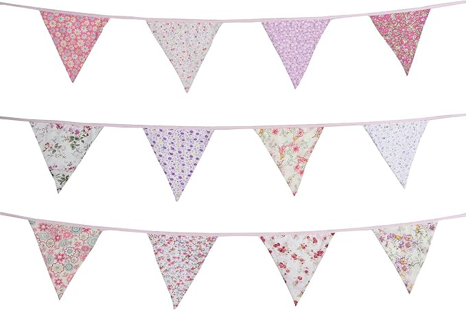 10M/32Ft Triangle Bunting Banner, Baby Shower, Outdoor and Home Decorations - Image 5