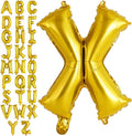 Gold Letter X Balloons, 40 Inch Large Foil Letter Balloons, Custom Phrase by YOTHORN