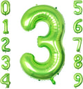 40 Inch Green Number 3 Balloon Lime Big Large Helium Number 0-9 | Giant Digital by SULALABOO