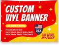 Custom Vinyl Banner with 150+ Sizes – Personalized Outdoor or Indoor Sign – Any by Unknown