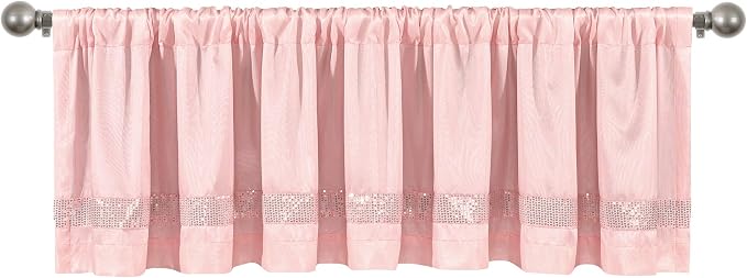 Lush Decor Night Sky Sequins Valance, Blush & Silver - Image 8