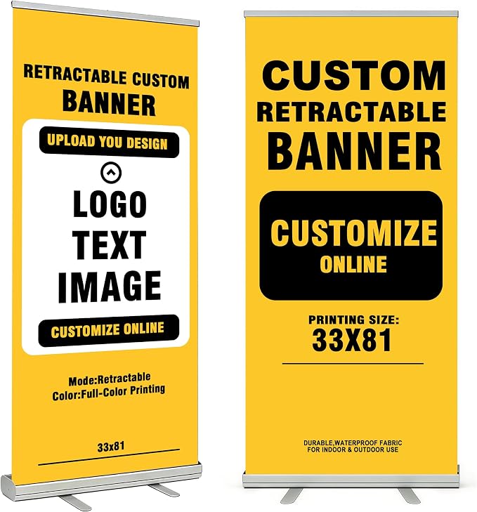 Customized Retractable Banner Aluminum Alloy Frame Portable, Suitable by GagetElec