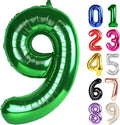 9 Balloon - Green Birthday Number Balloons, 40 Inch Decorations Men Women | by ALPHADELTAPI