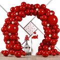 Voircoloria 90pcs Ruby Red Balloons Garland Arch Kit, 18 12 10 5 Inch | by Voircoloria